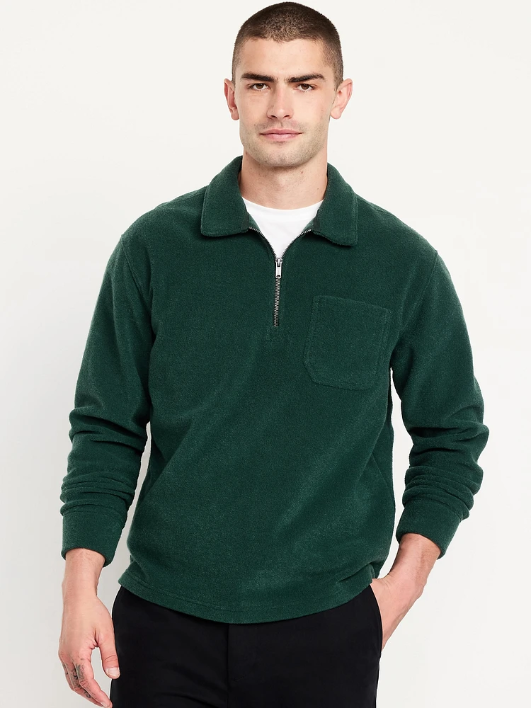 Terry Quarter-Zip Polo