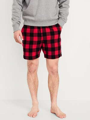 Flannel Pajama Shorts for en