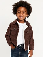 Corduroy Sherpa-Lined Shacket for Toddler Boys