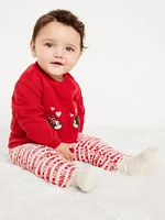 Disney Minnie and Mickey Mouse Sweatshirt and Leggings Set for Baby