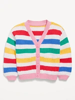 Printed Button-Front Cardigan Sweater for Toddler & Baby