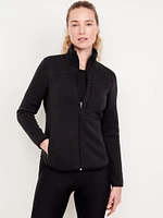 Fleece-Knit Zip Jacket