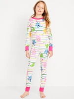 Licensed Graphic Snug-Fit Pajama Set for Girls