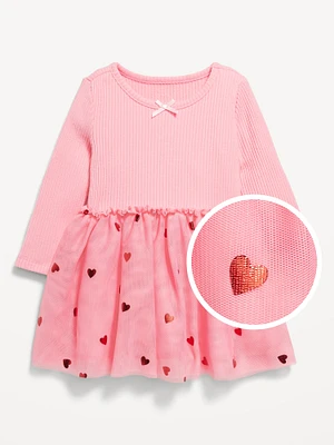 Plush Ribbed Tutu Dress for Baby