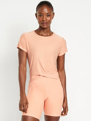 CloudMotion Twist-Front T-Shirt