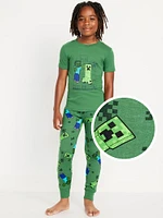 Gender-Neutral Licensed Graphic Snug-Fit Pajama Set for Kids