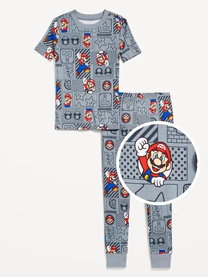 Gender-Neutral icensed Graphic Snug-Fit Pajama Set for Kids