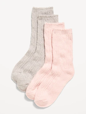 oft-Knit Camp Crew ocks 2-Pack for Girls