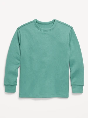 Long-Sleeve Cozy-Knit T-Shirt for Boys