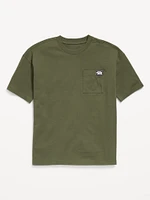 Oversized Short-Sleeve Pocket T-Shirt for Boys