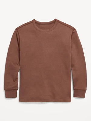 Long-Sleeve Cozy-Knit T-Shirt for Boys