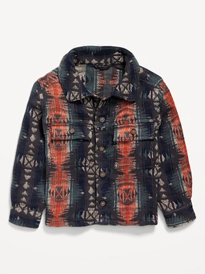 Printed Jacquard-Knit Shirt for Toddler Boys