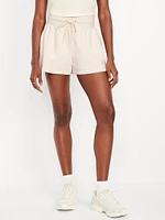 Extra High-Waisted Dynamic Fleece Sweat Shorts