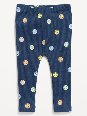 Printed Rib-Knit Leggings for Baby