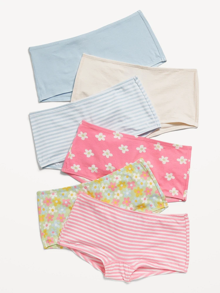 Boyshorts Underwear 6-Pack for Girls