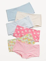 Boyshorts Underwear 6-Pack for Girls