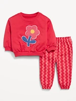 Graphic Sweatshirt and Pants Set for Baby