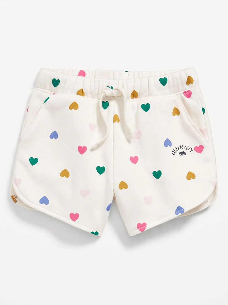 Printed Logo-Graphic Shorts for Toddler Girls