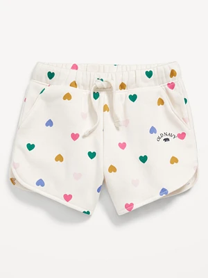 Printed Logo-Graphic Shorts for Toddler Girls