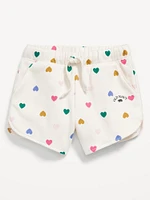 Printed Logo-Graphic Shorts for Toddler Girls