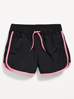 Dolphin-Hem Board Shorts for Girls