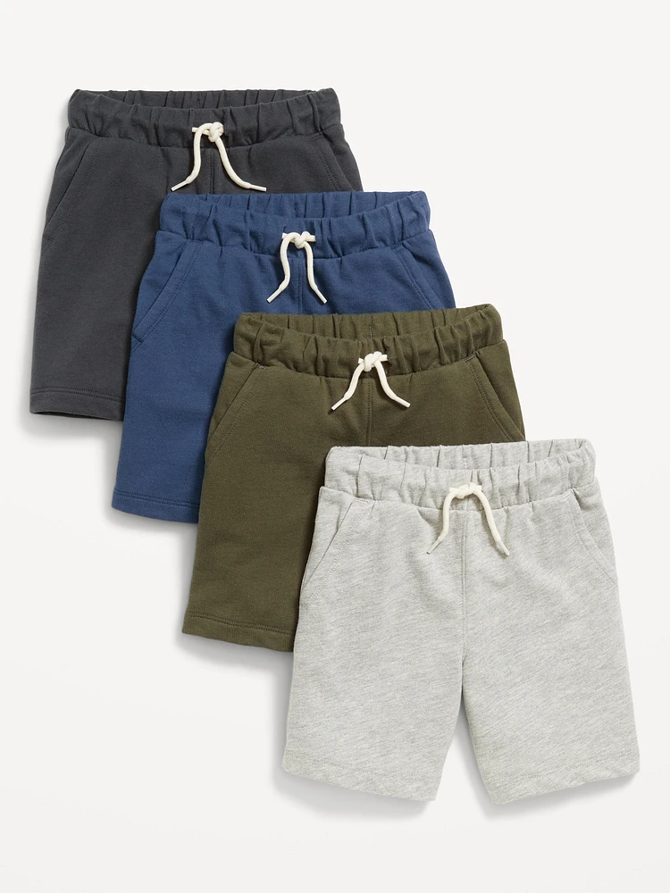 French-Terry Jogger Shorts 4-Pack for Toddler Boys