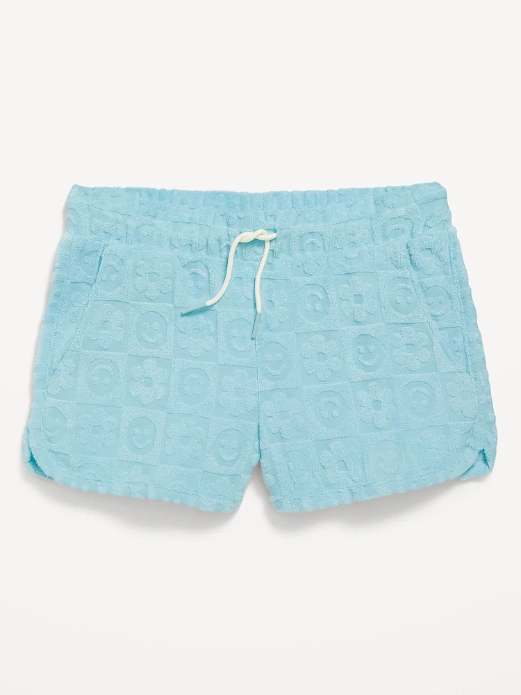 Textured-Knit Dolphin-Hem Cheer Shorts for Girls