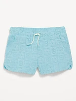 Textured-Knit Dolphin-Hem Cheer Shorts for Girls