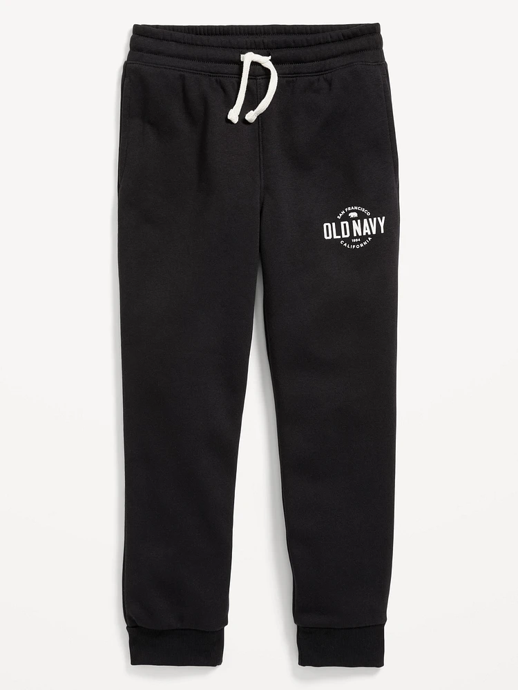 Gender-Neutral Logo-Graphic Jogger Sweatpants for Kids