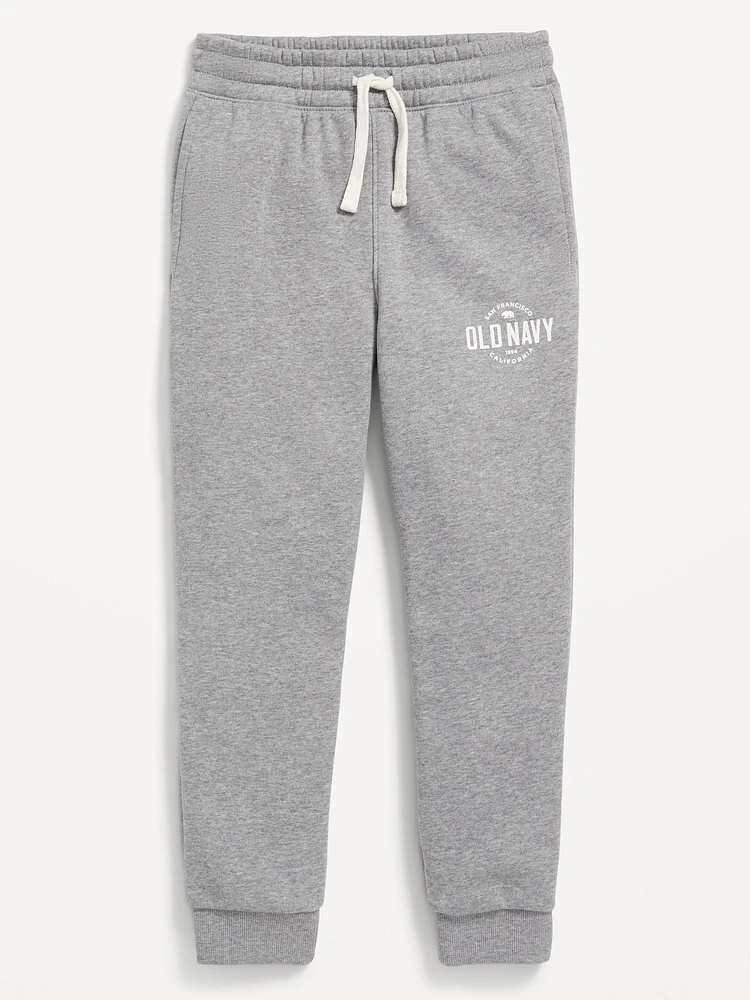 Gender-Neutral ogo-Graphic Jogger Sweatpants for Kids