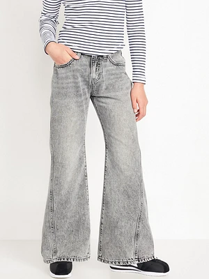 High-Waisted Baggy Flare-Leg Jeans for Girls