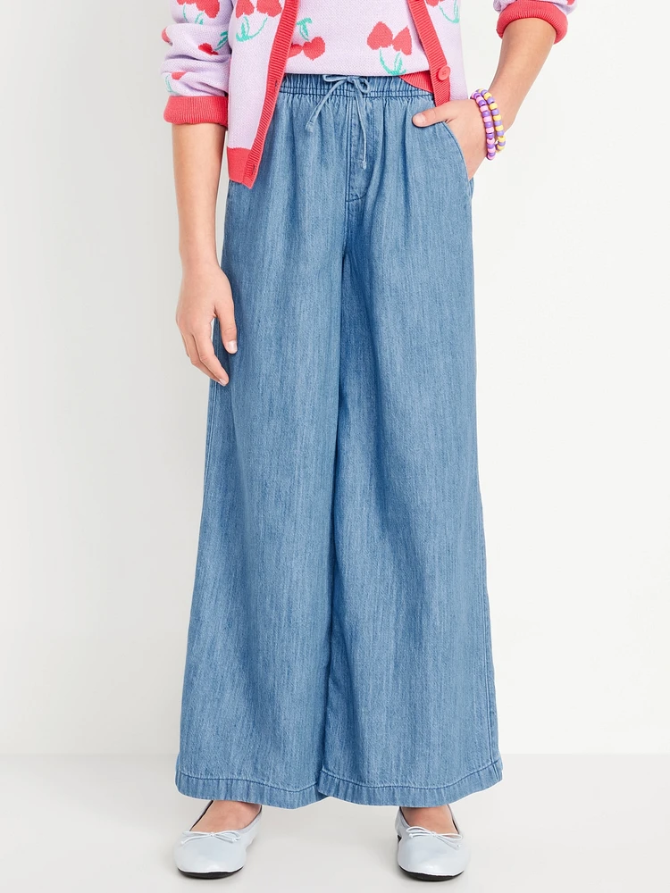 High-Waisted Wide-Leg Pants for Girls