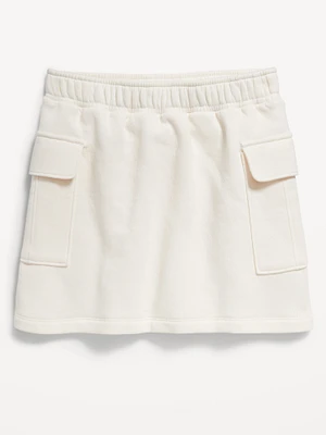 High-Waisted Fleece Cargo Skort for Girls