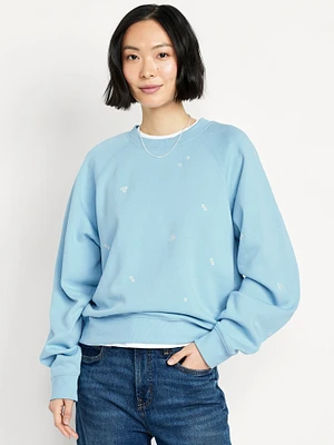 SoComfy Oversized Crew-Neck Sweatshirt