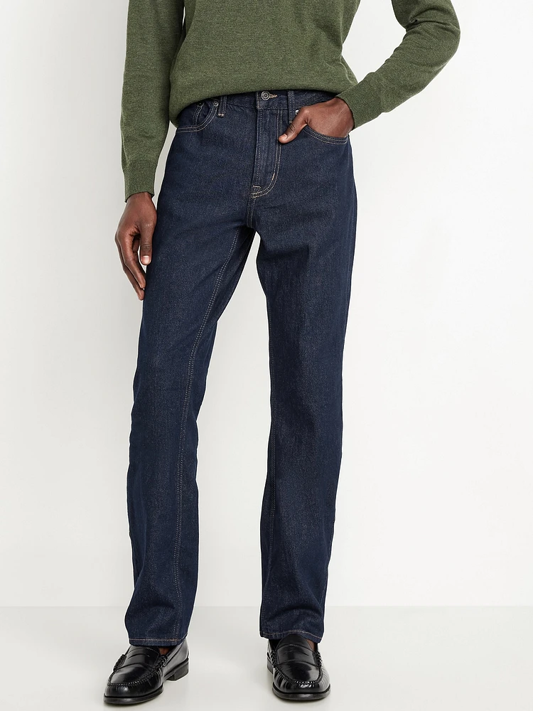 Structured Straight Non-Stretch Jeans