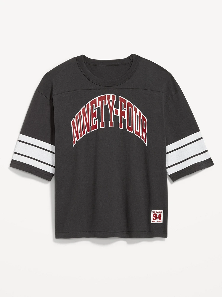 Football-Style Graphic T-Shirt