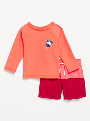 Rashguard Swim Top & Trunks Set for Baby