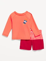 Rashguard Swim Top & Trunks Set for Baby