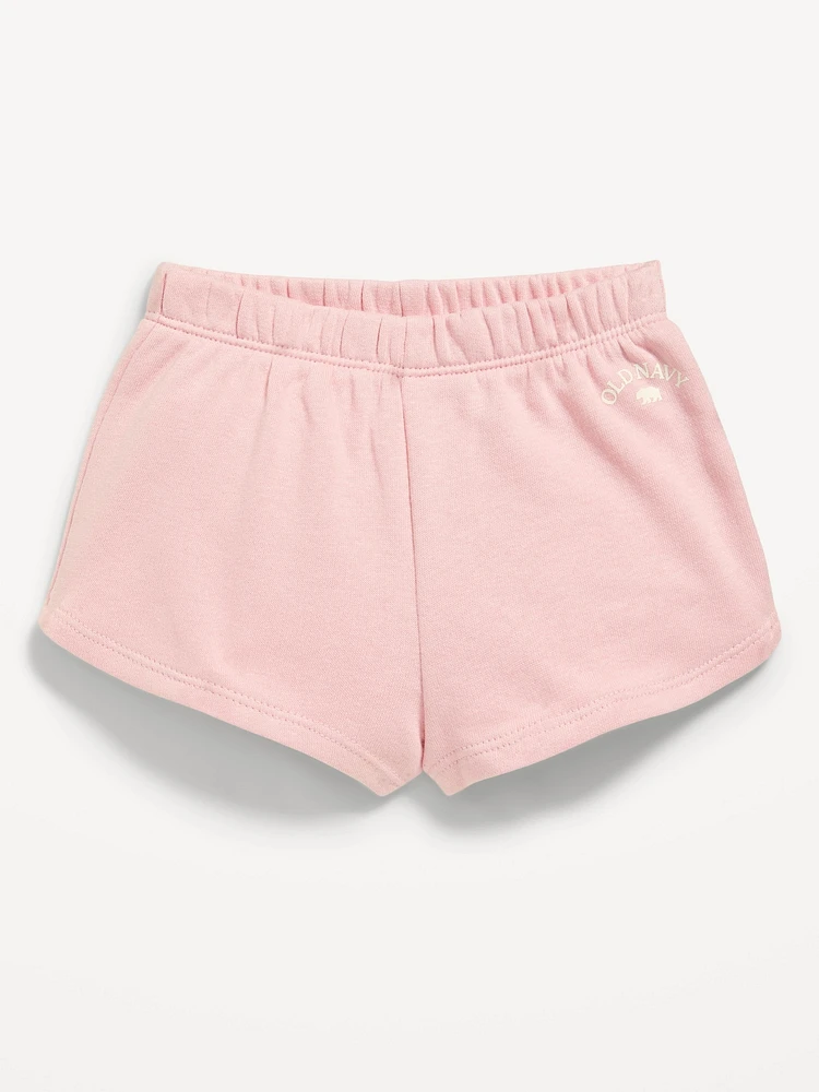 French Terry Dolphin-Hem Shorts for Baby