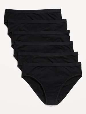 High-Waisted Everyday Cotton Underwear 6-Pack