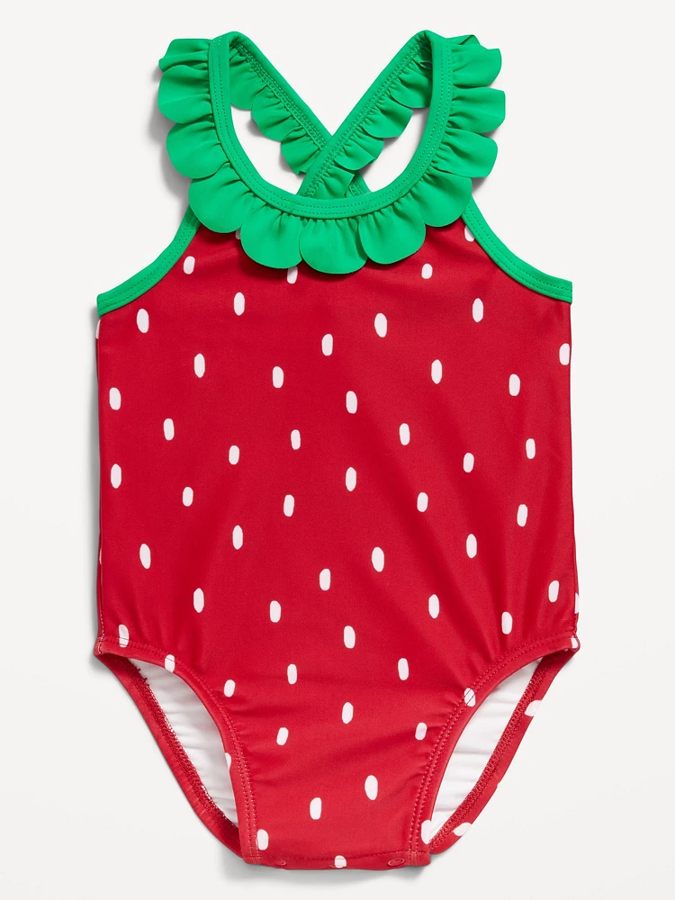 Ruffled One-Piece Swimsuit for Baby