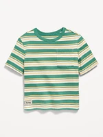 Oversized Short-Sleeve Pocket T-Shirt for Toddler Boys