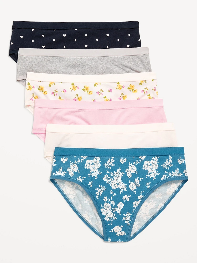 High-Waisted Everyday Cotton Underwear 6-Pack