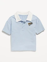 Short-Sleeve Jersey-Knit Polo Shirt for Toddler Boys