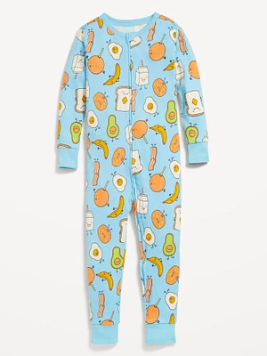 Unisex Snug-Fit 2-Way-Zip Pajama One-Piece for Toddler & Baby