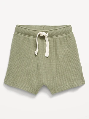 Waffle-Knit Pull-On Shorts for Baby