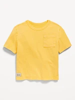 Oversized Short-Sleeve Pocket T-Shirt for Toddler Boys