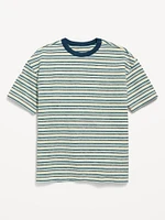 Oversized Short-Sleeve Textured-Knit T-Shirt for Boys