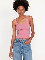 Ribbed Crop Tank Top