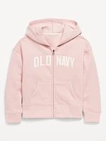 Logo-Graphic Zip Hoodie for Girls